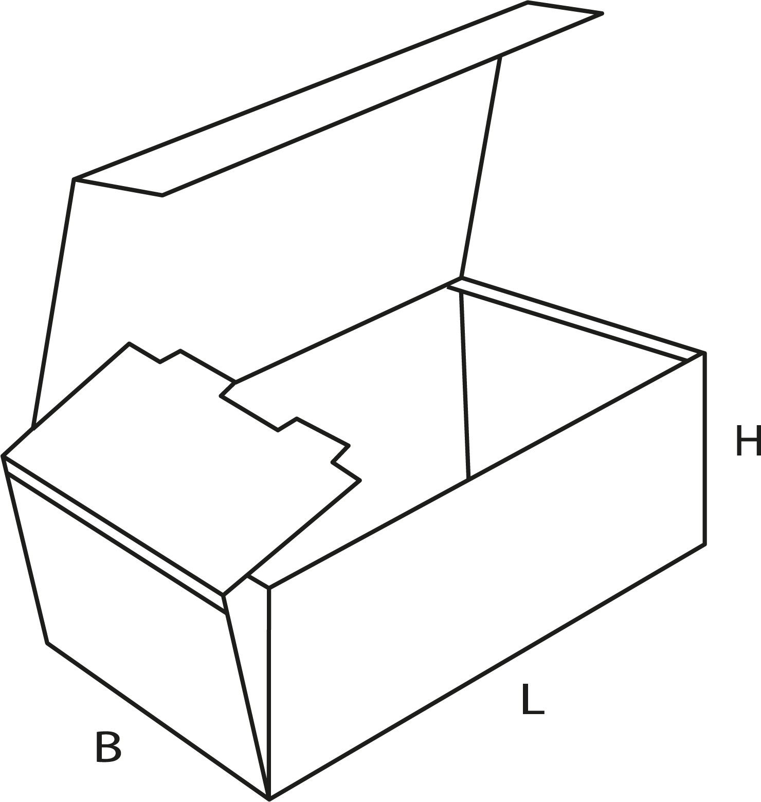 Конструкция короба FEFCO 0421