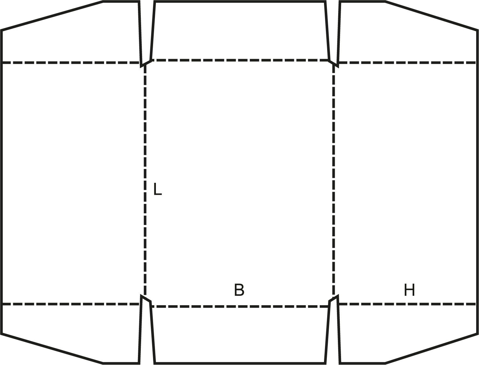 Конструкция короба FEFCO 0460