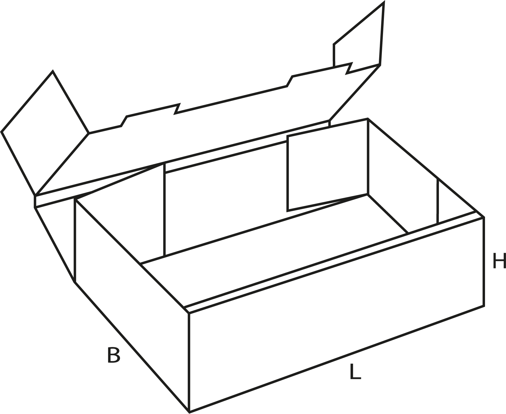 Конструкция короба FEFCO 0424