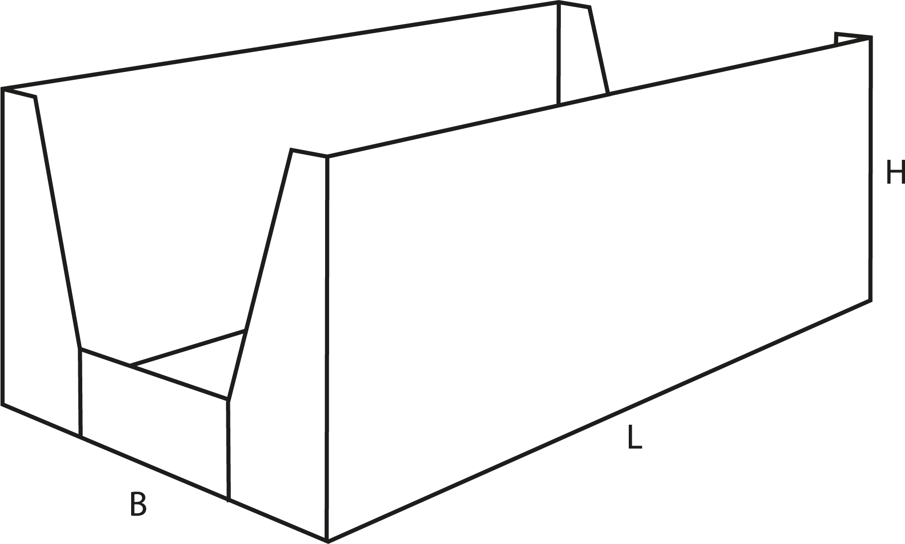 Конструкция короба FEFCO 0460